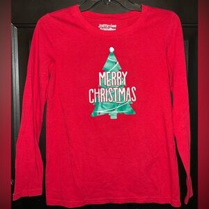 Jammies for your Families glitter Merry Christmas l/s shirt